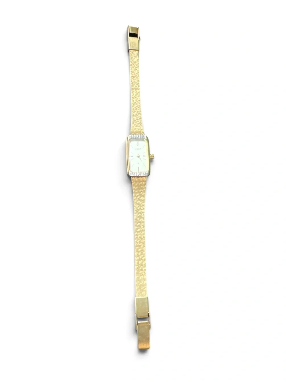Vintage Citizen Quartz 2250-227115 Y0 Gold Tone Ladies Dress Watch Classic